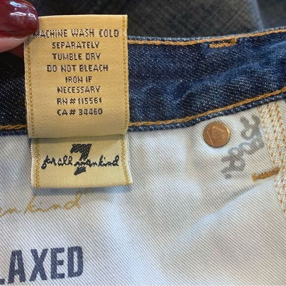 7 for All Mankind Relaxed Jeans Size 36 - Picture 11 of 11